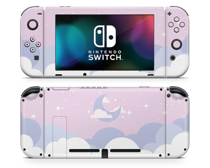 Lux Skins Nintendo Switch Dreamy Pastel Purple Clouds Classic no logo Skins - Art Clouds Skin