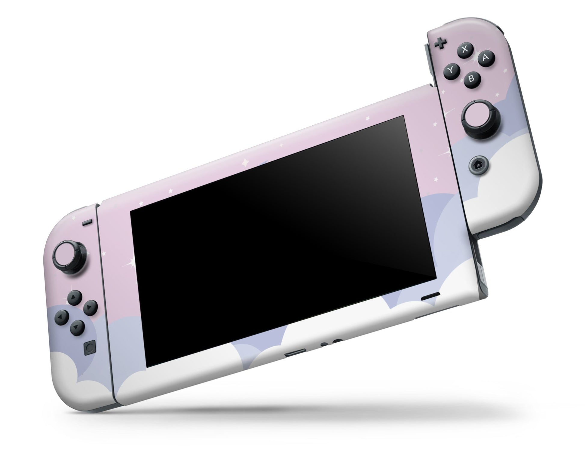 Lux Skins Nintendo Switch Dreamy Pastel Purple Clouds Classic no logo Skins - Art Clouds Skin