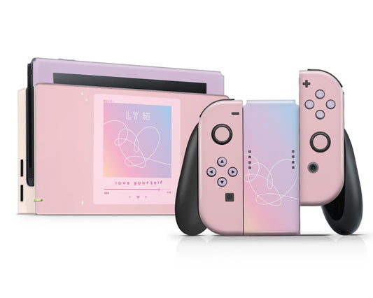 Lux Skins Nintendo Switch BTS Love Yourself Full Set Skins - Pop culture BTS Skin