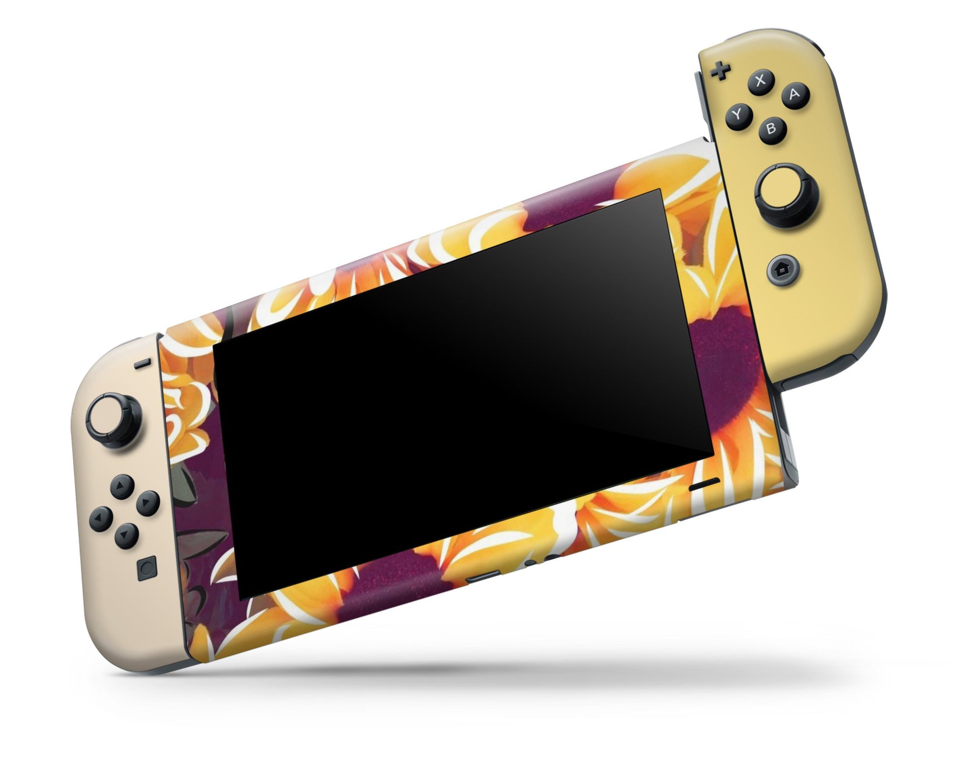 Lux Skins Nintendo Switch Sunflower Daisy Full Set Skins - Art Floral Skin