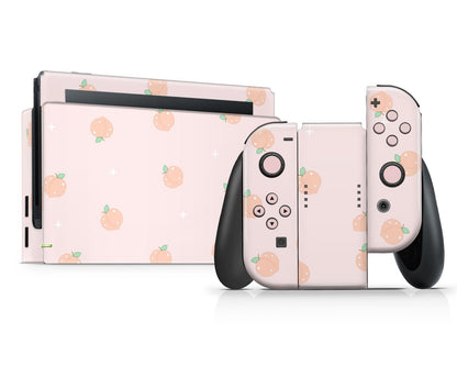 Lux Skins Nintendo Switch Soft Pastel Peaches Classic no logo Skins - Pattern Fruits Skin