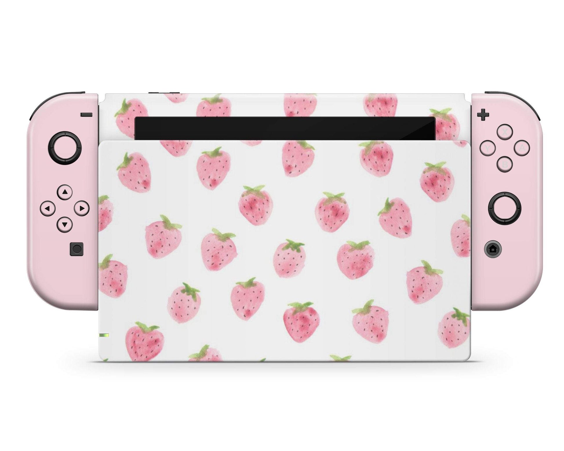 Lux Skins Nintendo Switch Strawberry Pattern Cute Full Set Skins - Pattern Fruits Skin