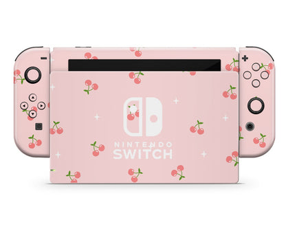 Cherry Soft Pastel Pink Nintendo Switch Skin