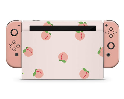 Lux Skins Nintendo Switch Sweet Peach Full Set Skins - Pattern Fruits Skin