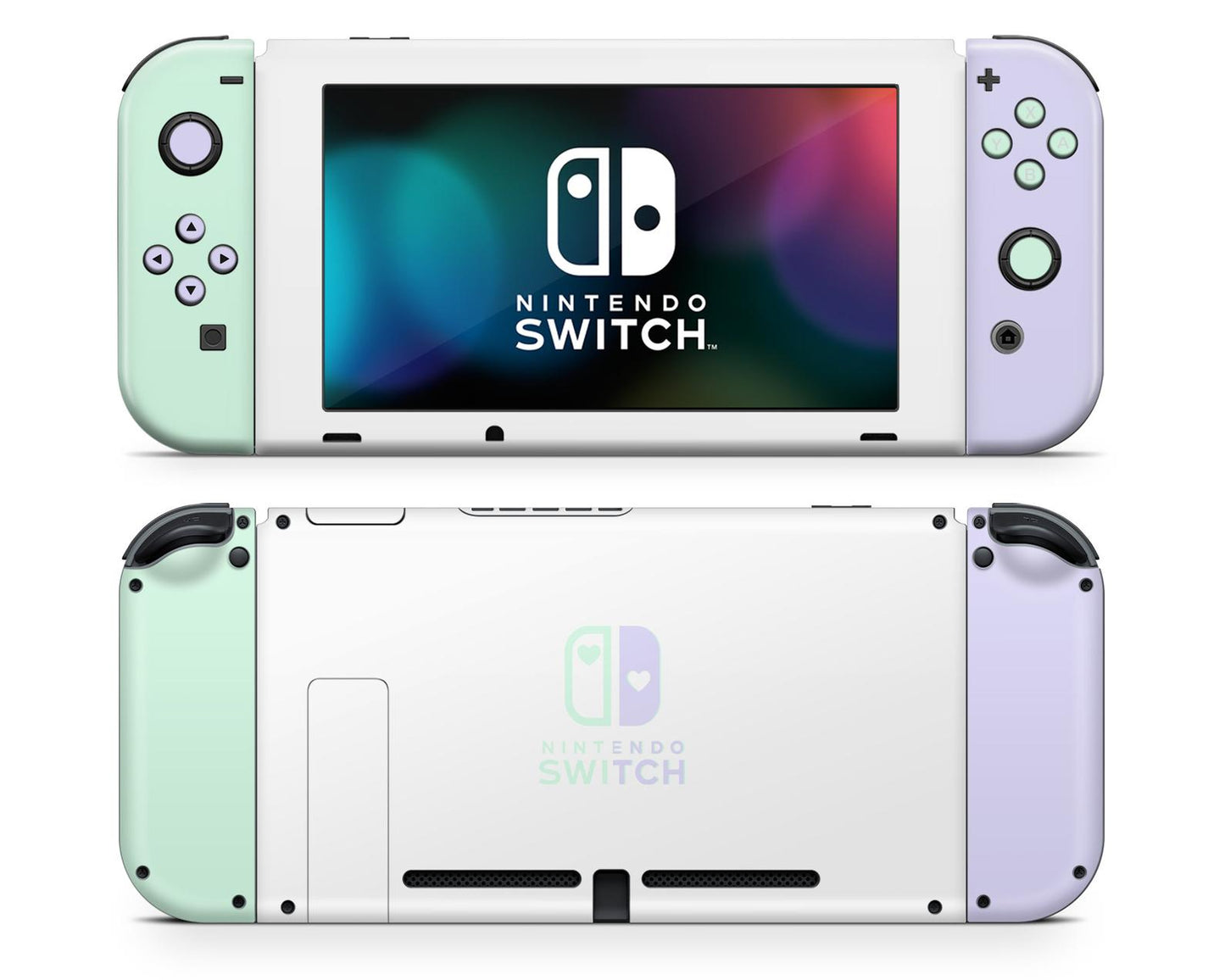 Retro Mint Purple Disco Gaming Nintendo Switch Skin