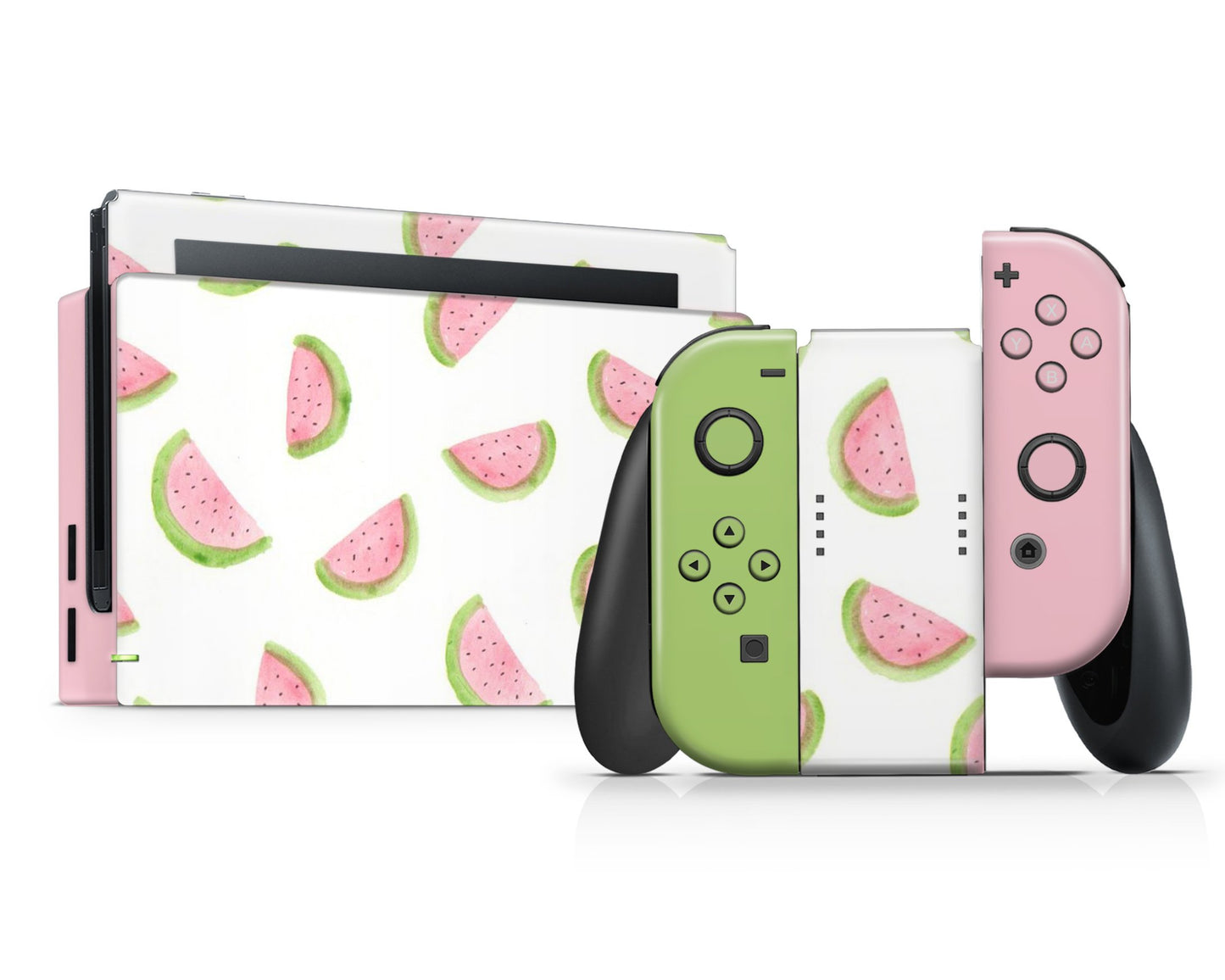 Lux Skins Nintendo Switch Summer Watermelon Full Set Skins - Pattern Fruits Skin