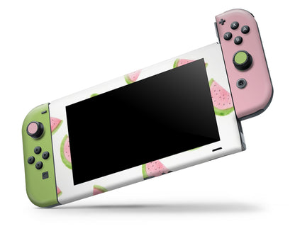 Lux Skins Nintendo Switch Summer Watermelon Full Set Skins - Pattern Fruits Skin