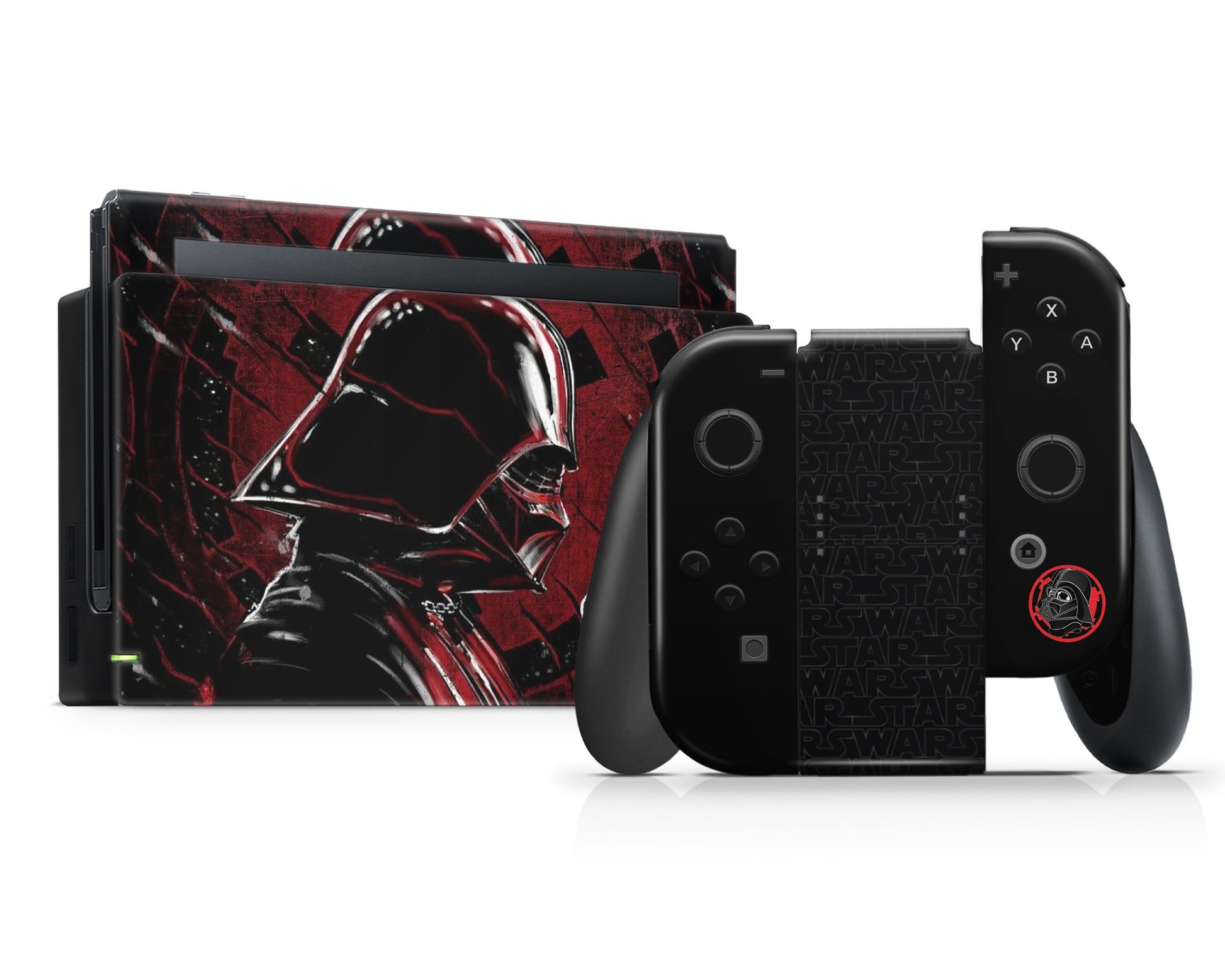 Lux Skins Nintendo Switch Star Wars Darth Vader Red Full Set Skins - Pop culture Star Wars Skin