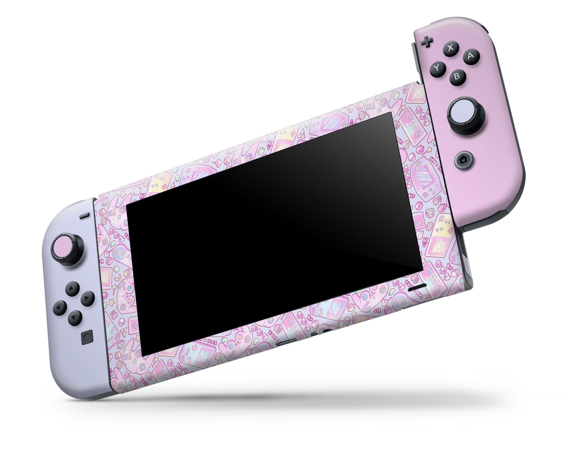 Lux Skins Nintendo Switch Gamer Girl Mint Pastels Full Set Skins - Art Cute Skin