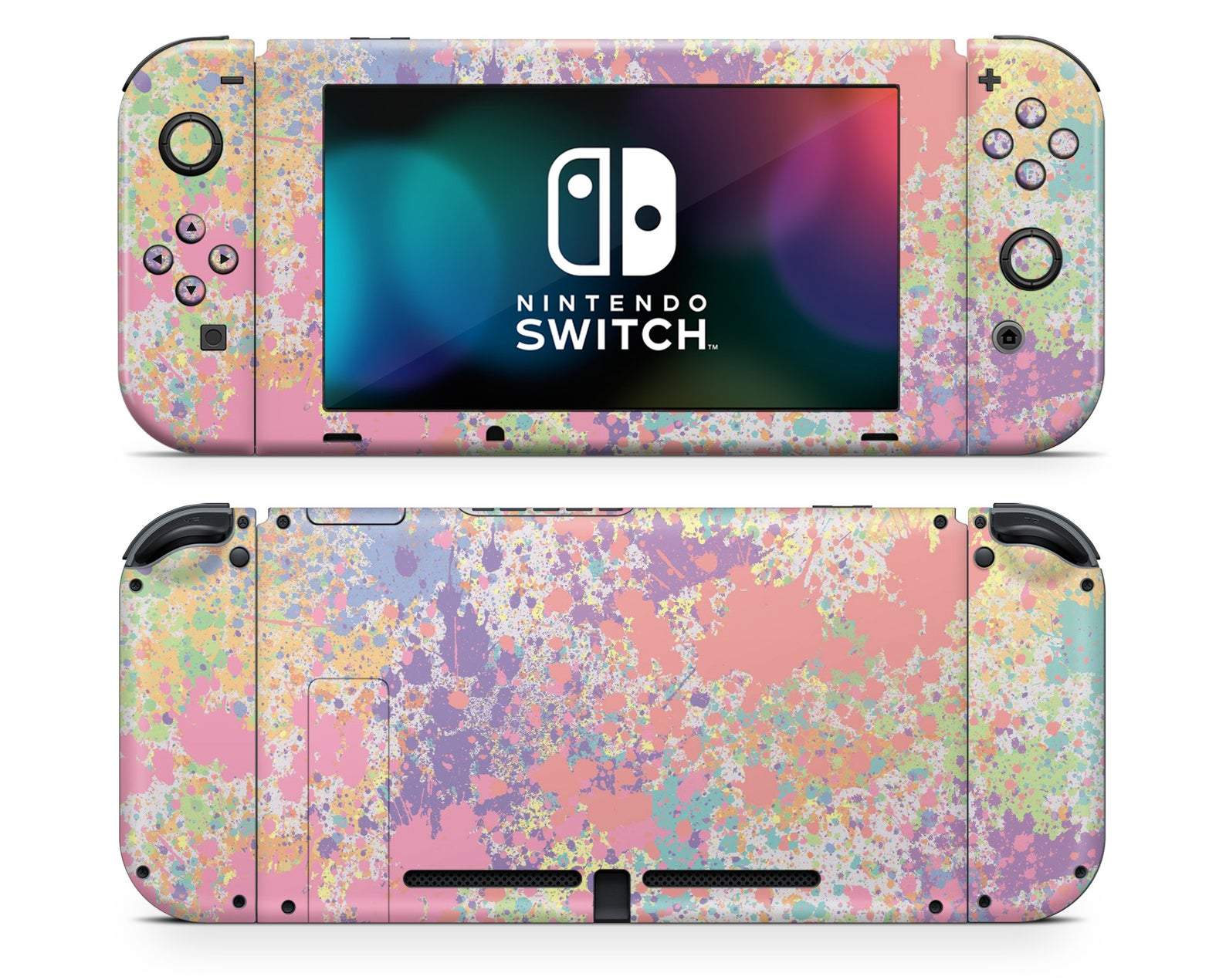 Lux Skins Nintendo Switch Paint Splatter Art Classic no logo Skins - Art Artwork Skin