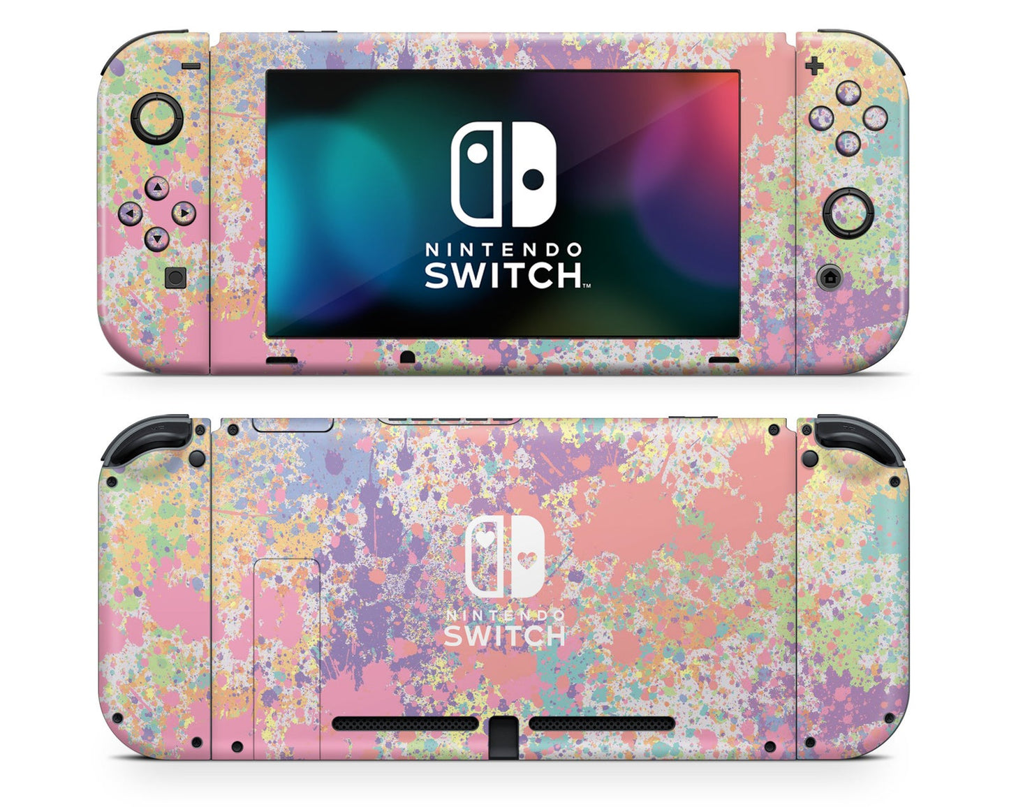 Paint Splatter Art Nintendo Switch Skin