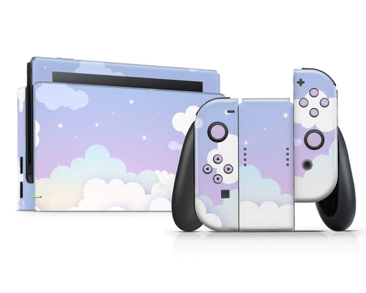 Lux Skins Nintendo Switch Sweet Purple Lunar Pastel Classic no logo Skins - Art Clouds Skin