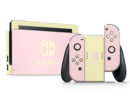 Lux Skins Nintendo Switch Lychee Lemon Sorbet Colorwave Full Set Skins - Pattern Fruits Skin