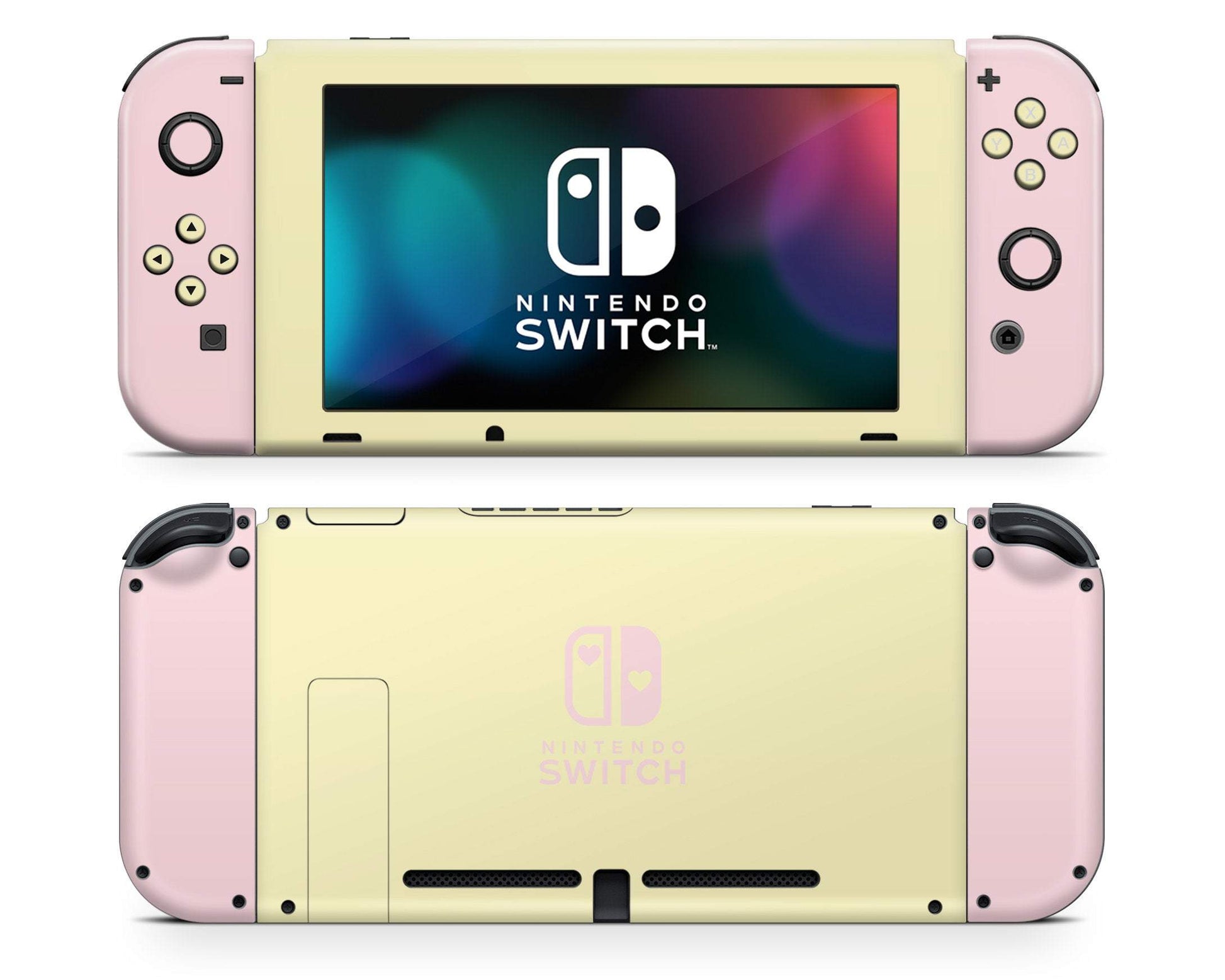 Lux Skins Nintendo Switch Lychee Lemon Sorbet Colorwave Full Set Skins - Pattern Fruits Skin