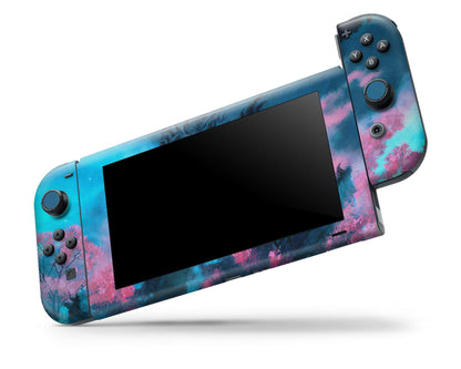 Lux Skins Nintendo Switch Teal Dragon Full Set Skins - Art Animals Skin