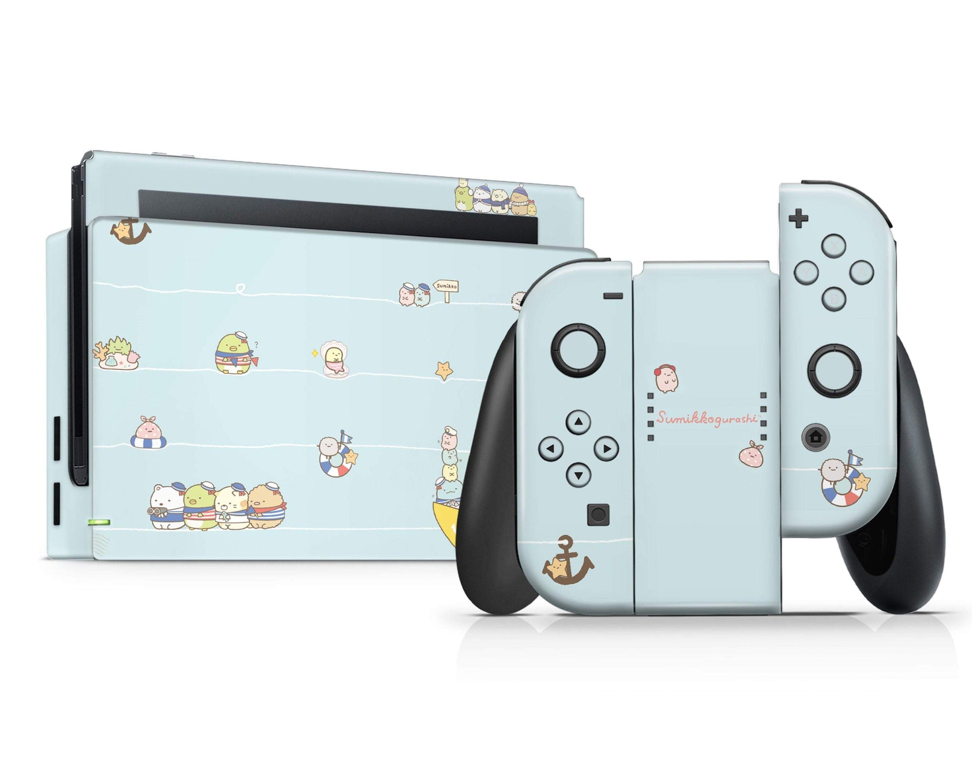 Lux Skins Nintendo Switch Sumikko Gurashi Set Sail Full Set Skins - Pop culture Sumikko Gurashi Skin