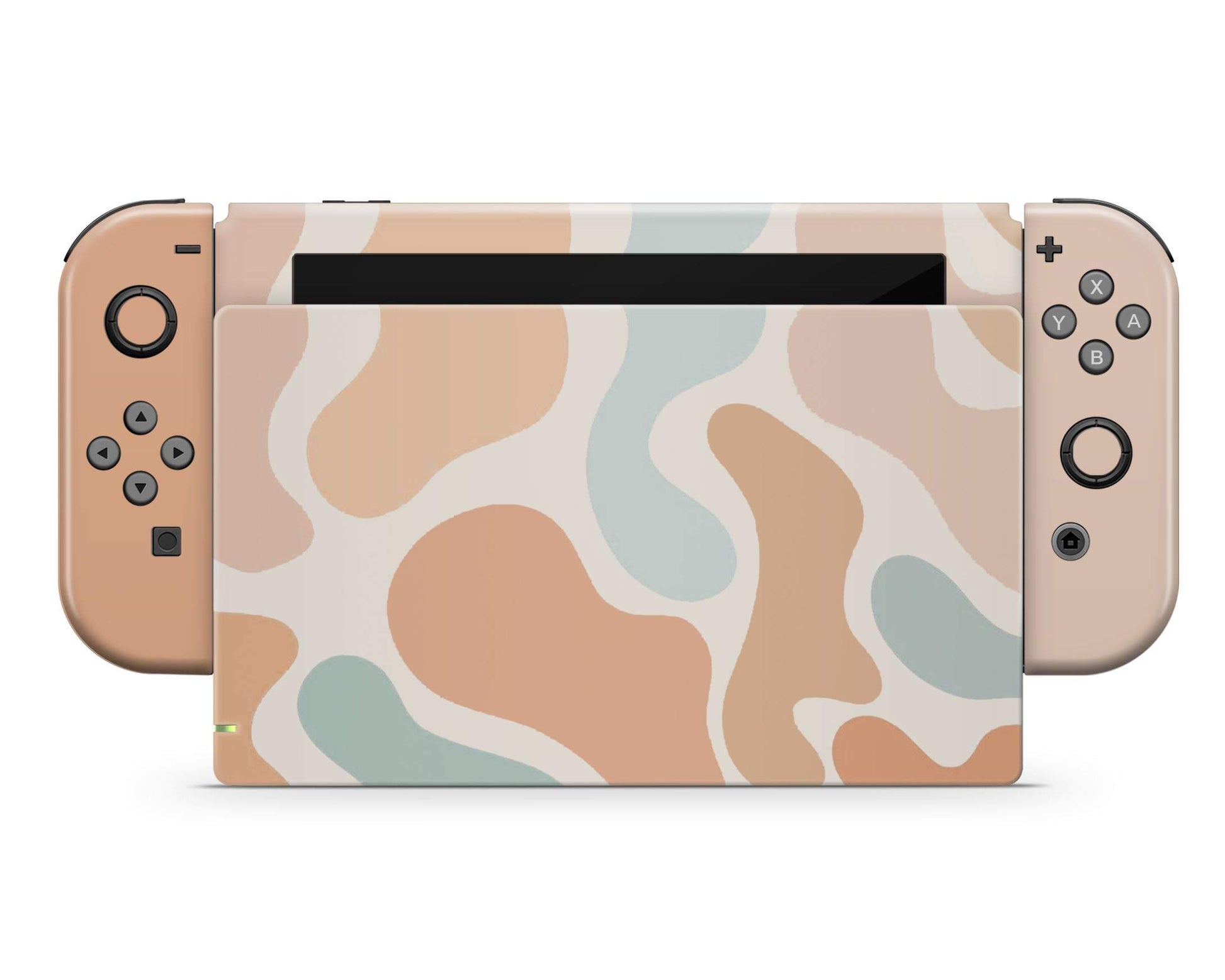 Lux Skins Nintendo Switch Boho Neutral Cow Print Full Set Skins - Art Animals Skin