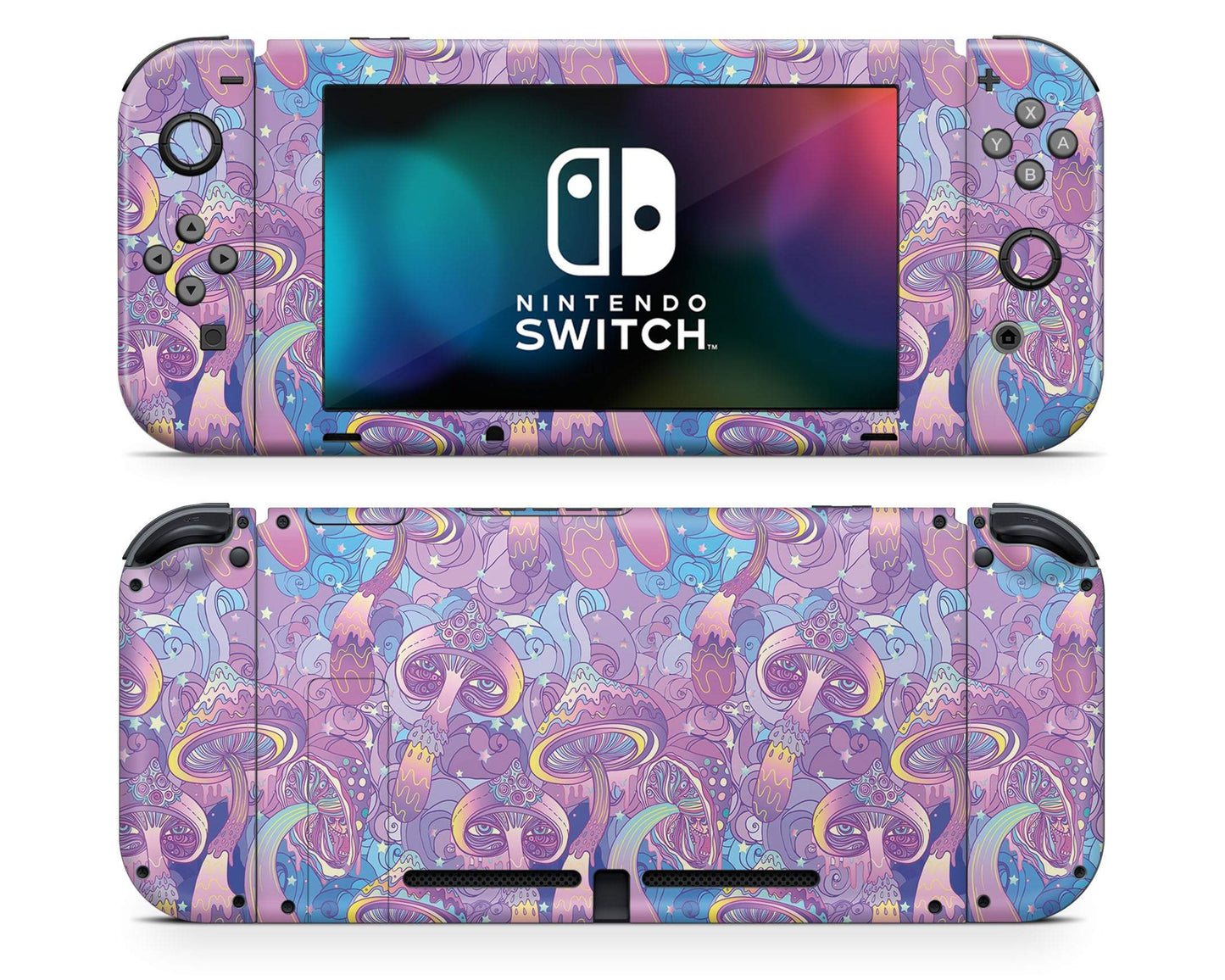 Lux Skins Nintendo Switch Psychedelic Mushroom Classic no logo Skins - Art Artwork Skin