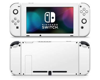 Lux Skins Nintendo Switch Avalanche White with Nintendo Logo Classic no logo Skins - Solid Colours Solid Colours Skin