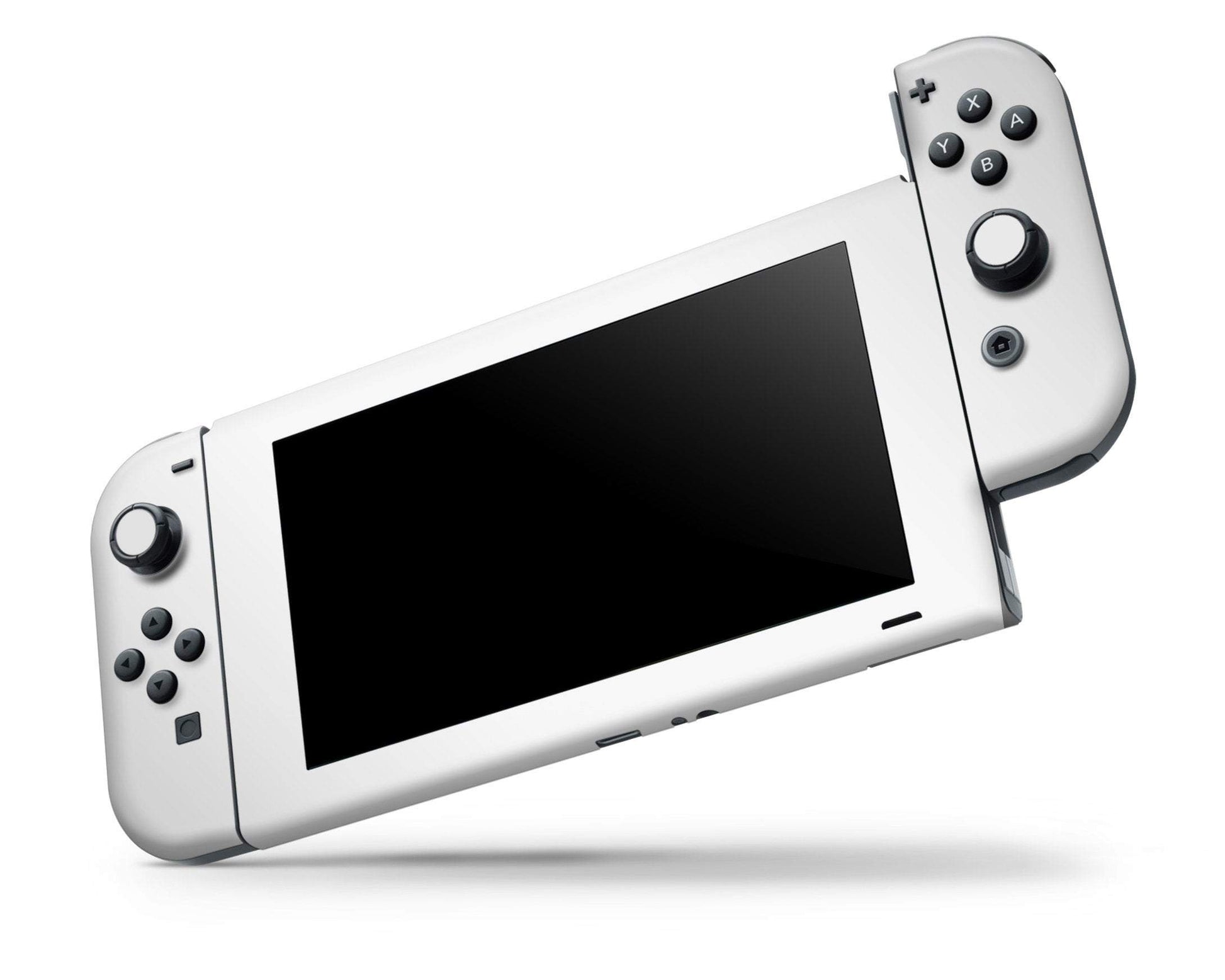 Lux Skins Nintendo Switch Avalanche White with Nintendo Logo Classic no logo Skins - Solid Colours Solid Colours Skin