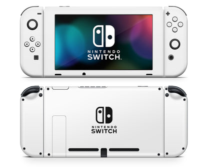 Avalanche White with Nintendo Logo Nintendo Switch Skin