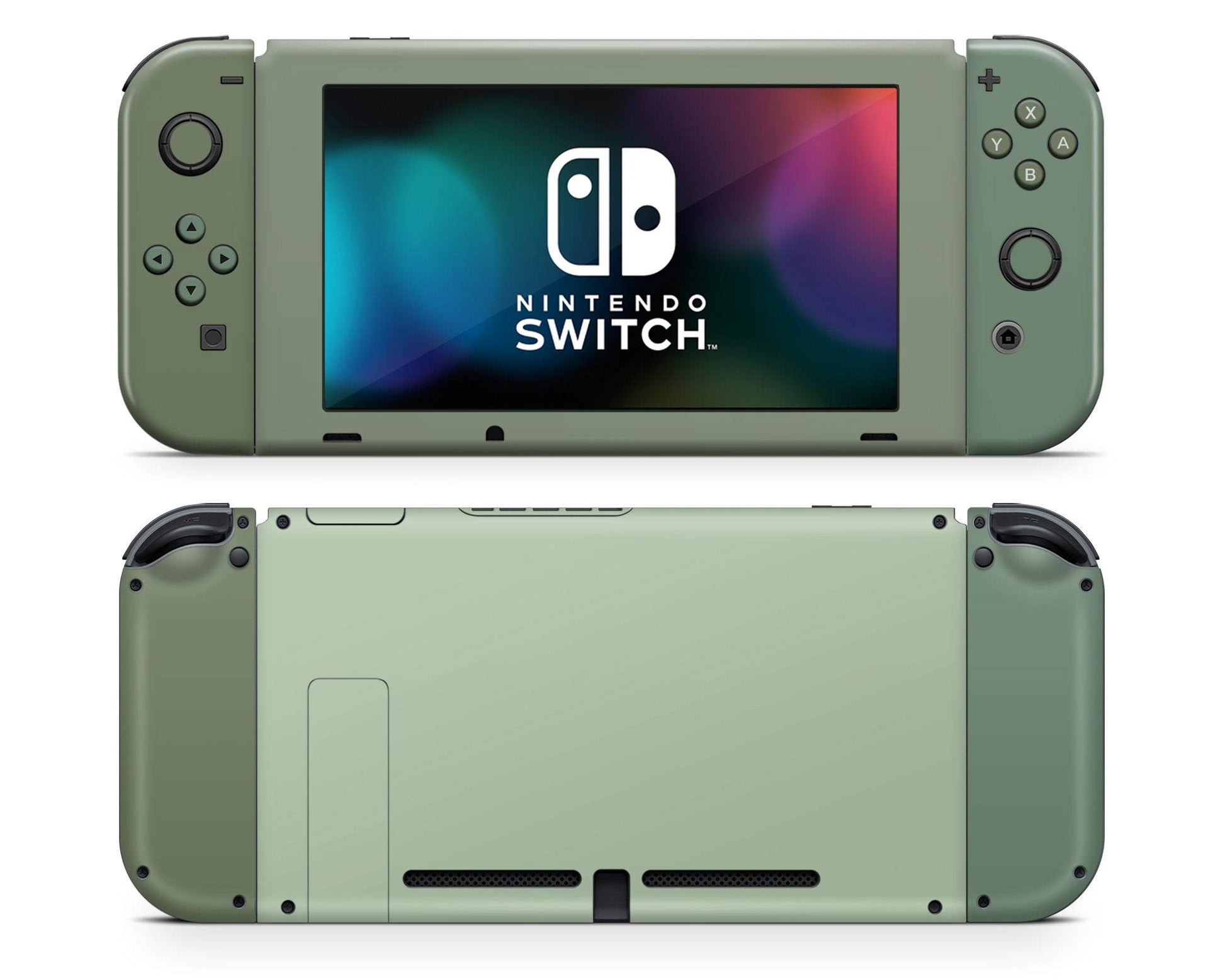 Lux Skins Nintendo Switch Garden of Eden Classic no logo Skins - Solid Colours Colour Blocking Skin