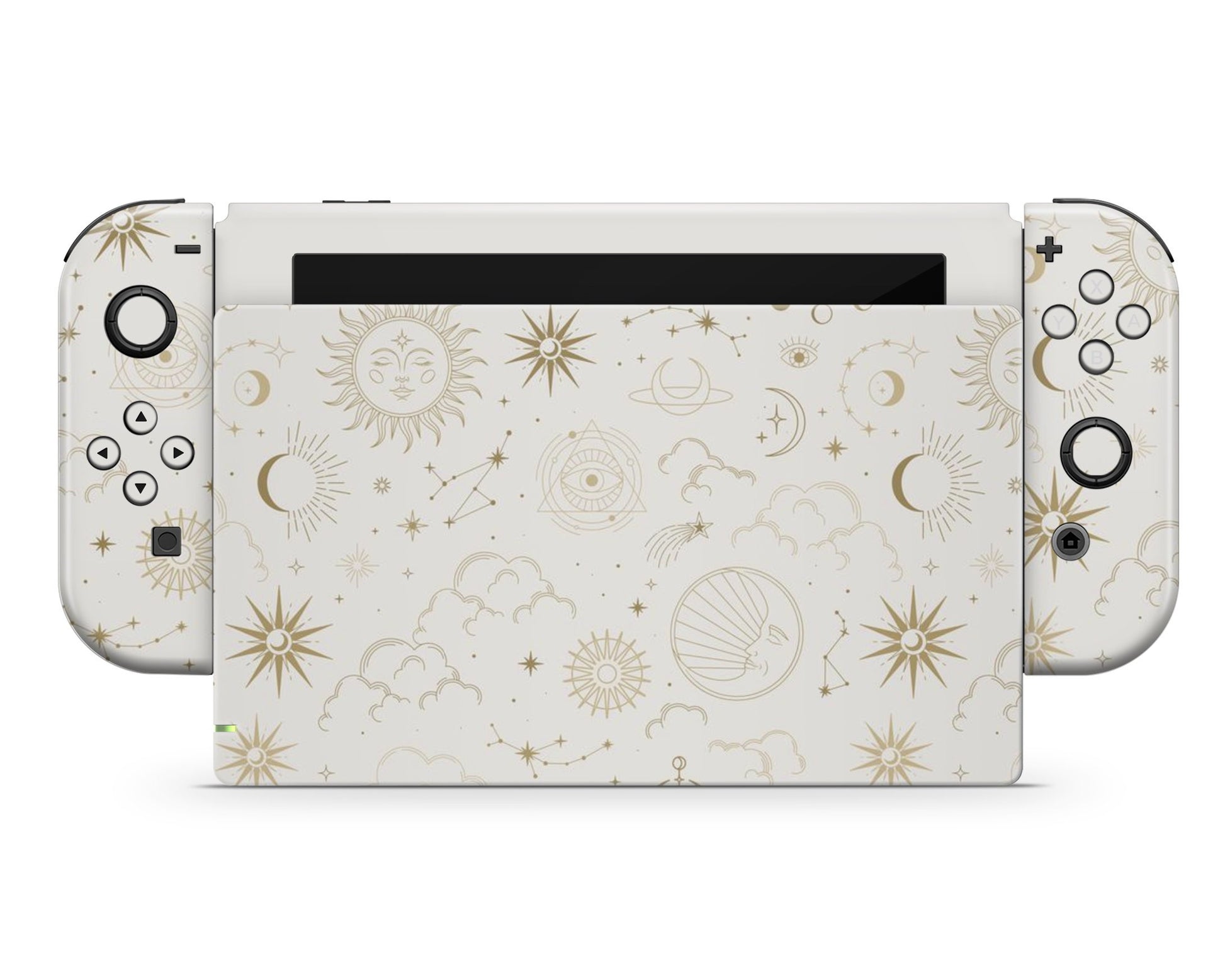 Lux Skins Nintendo Switch Constellation Stargazing Day Full Set Skins - Pattern Galaxy Skin