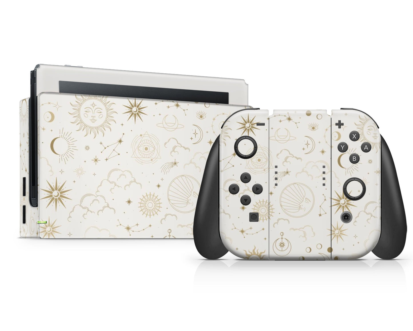 Lux Skins Nintendo Switch Constellation Stargazing Day Full Set Skins - Pattern Galaxy Skin