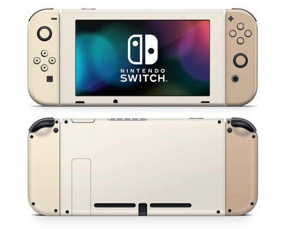 Lux Skins Nintendo Switch Creme Caramel Classic no logo Skins - Solid Colours Colour Blocking Skin