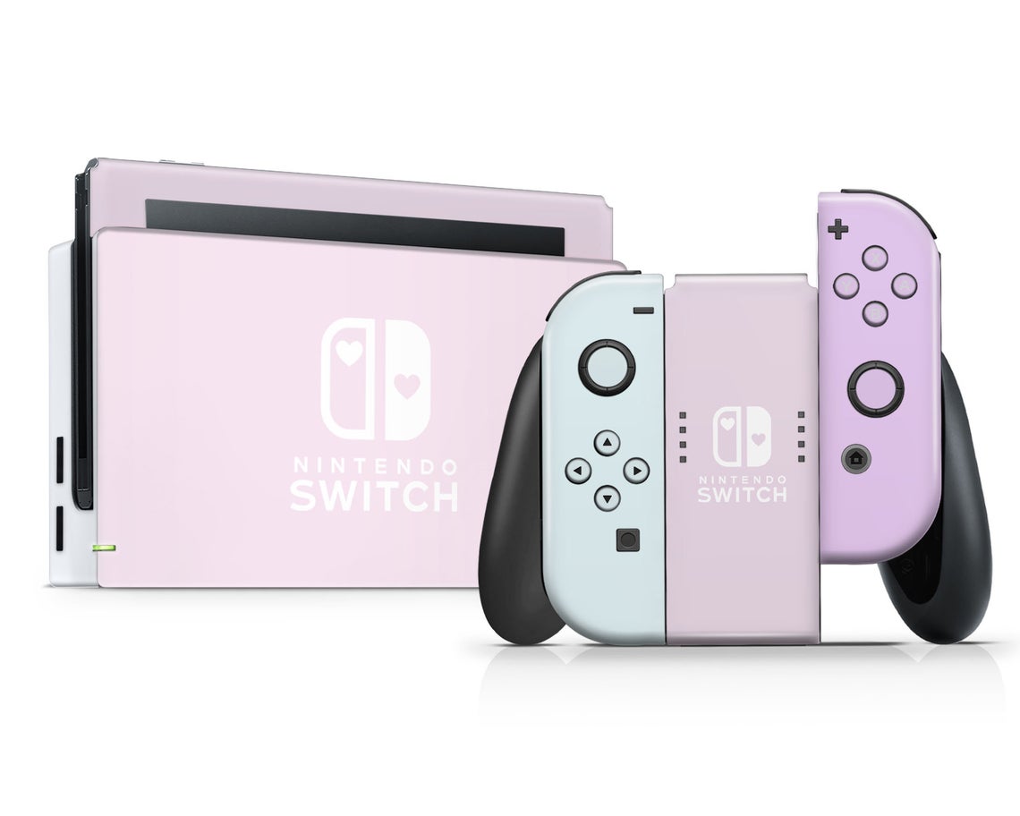 Pastel Cotton Candy Nintendo Switch Skin