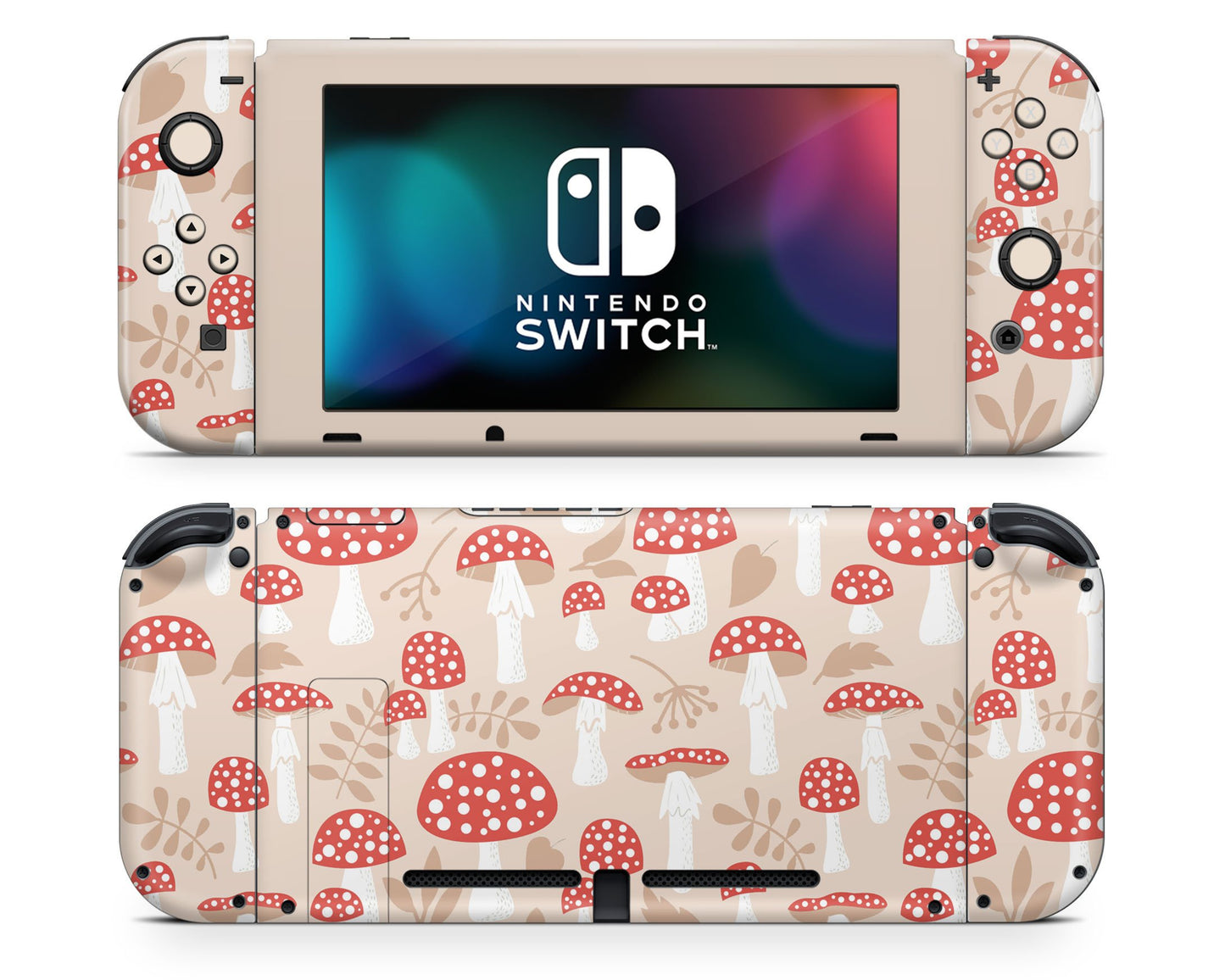 Toadstool Mushroom Farm Nintendo Switch Skin