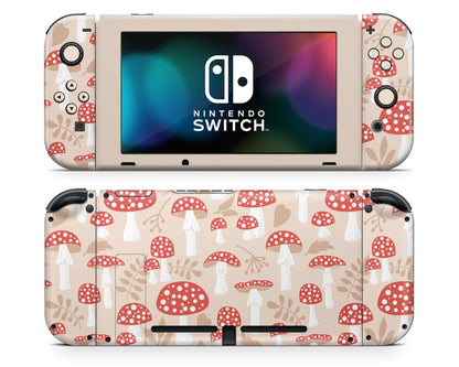 Toadstool Mushroom Farm Nintendo Switch Skin