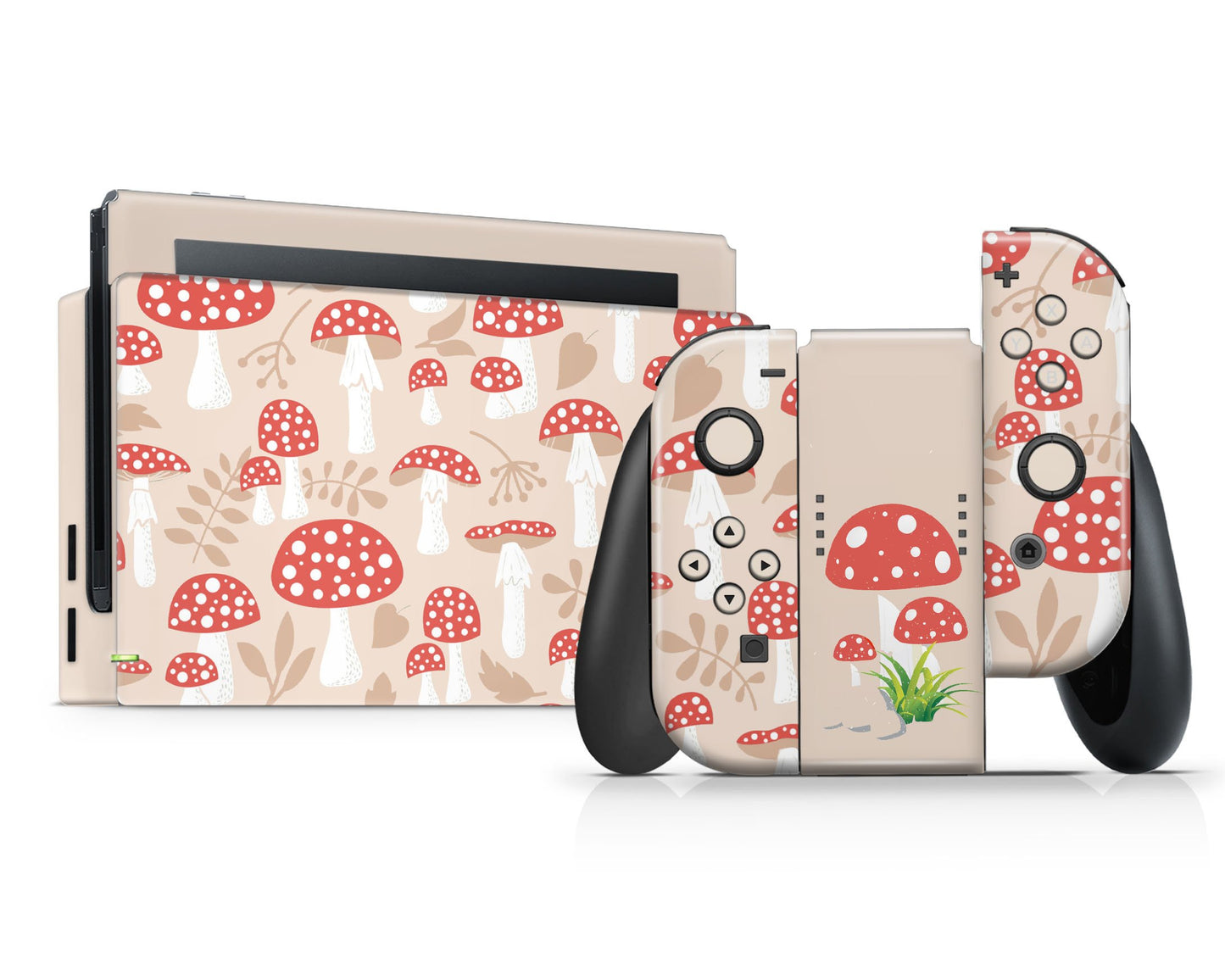 Toadstool Mushroom Farm Nintendo Switch Skin