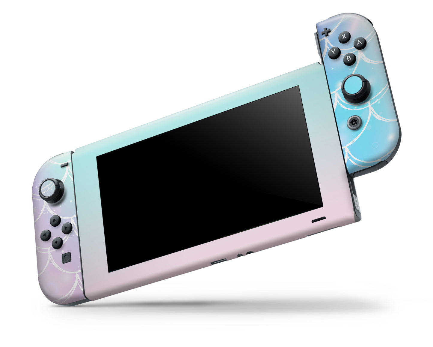 Iridescent Pastel Mermaid Nintendo Switch Skin