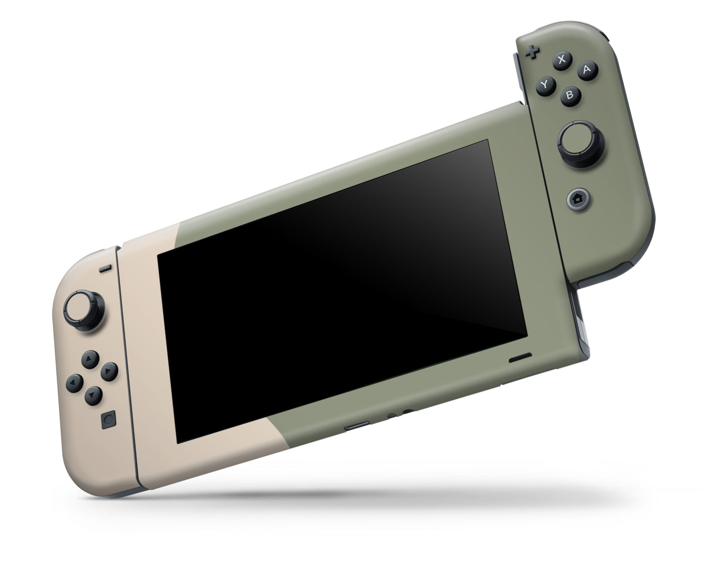 Two Tone Wild Sage Green Cream Nintendo Switch Skin