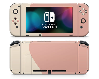 Two Tone Peach Cream Nintendo Switch Skin