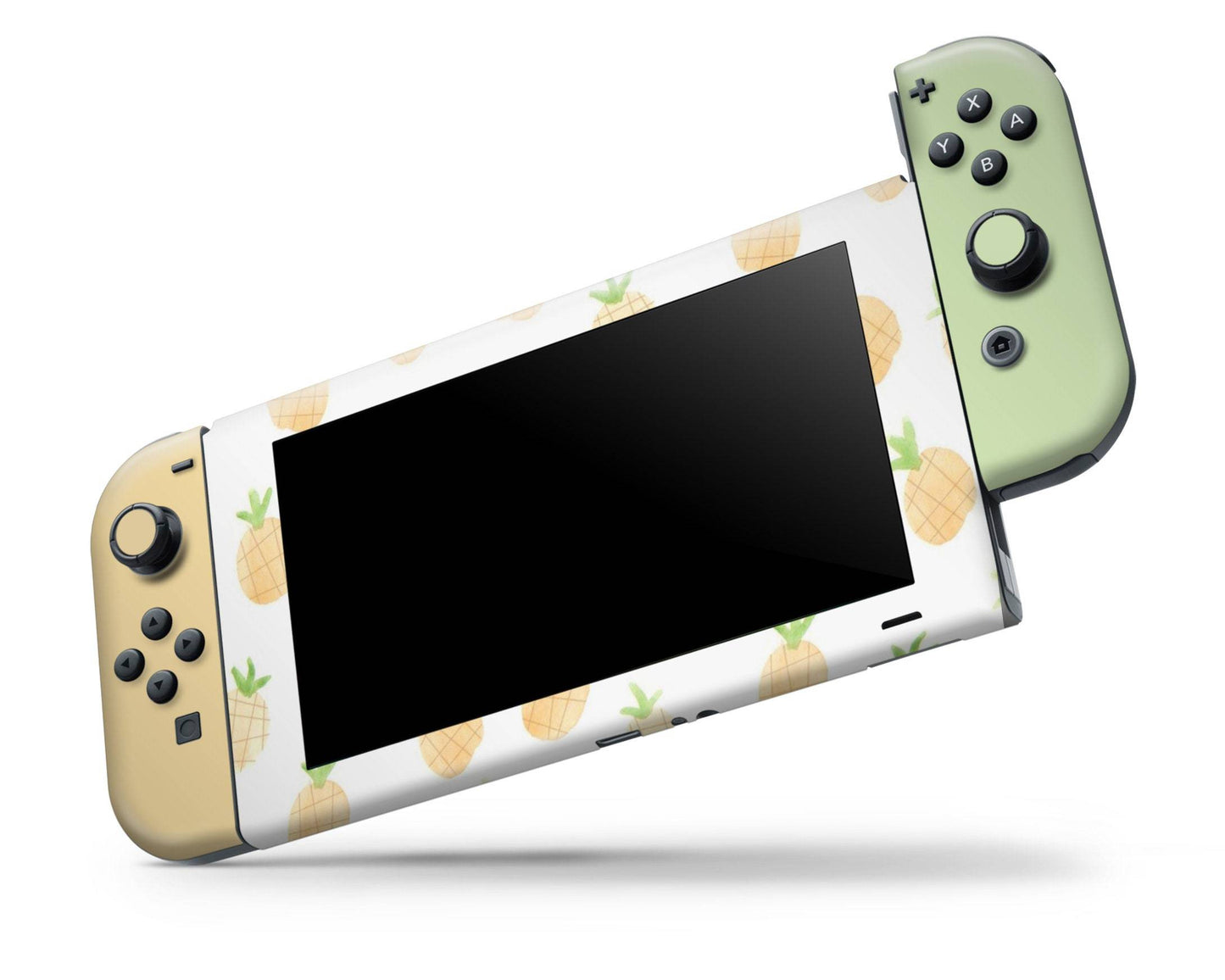 Summer Pineapple Yellow Green Nintendo Switch Skin