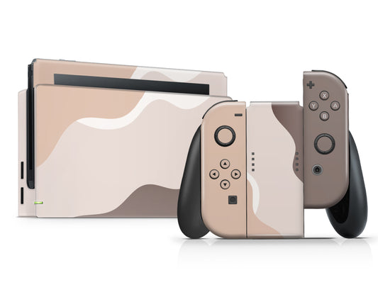 Beige Wave Nintendo Switch Skin