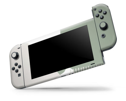 Abstract Soft Sage Green Nintendo Switch Skin