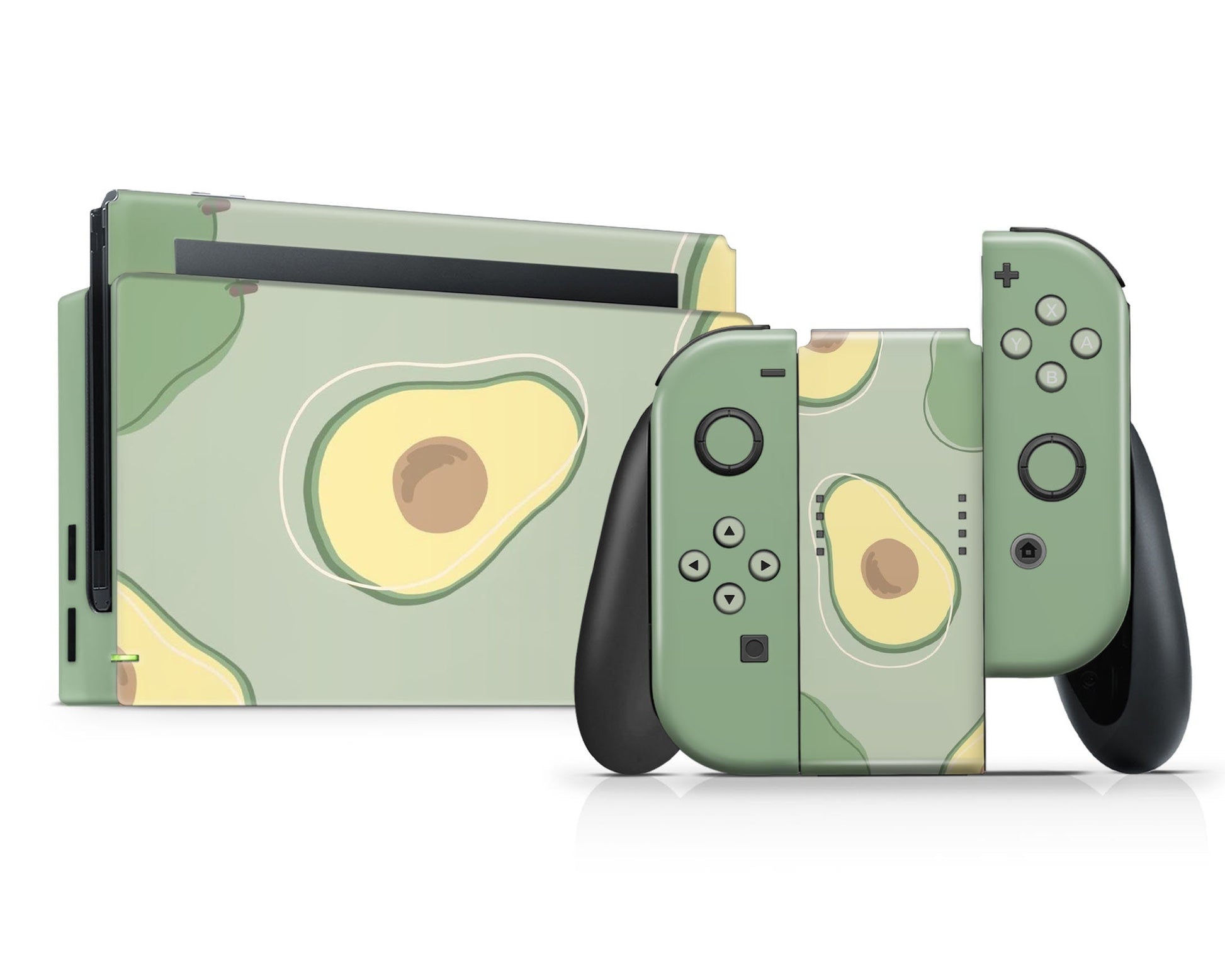 Lux Skins Nintendo Switch Avocado Time Full Set Skins - Art Cute Skin