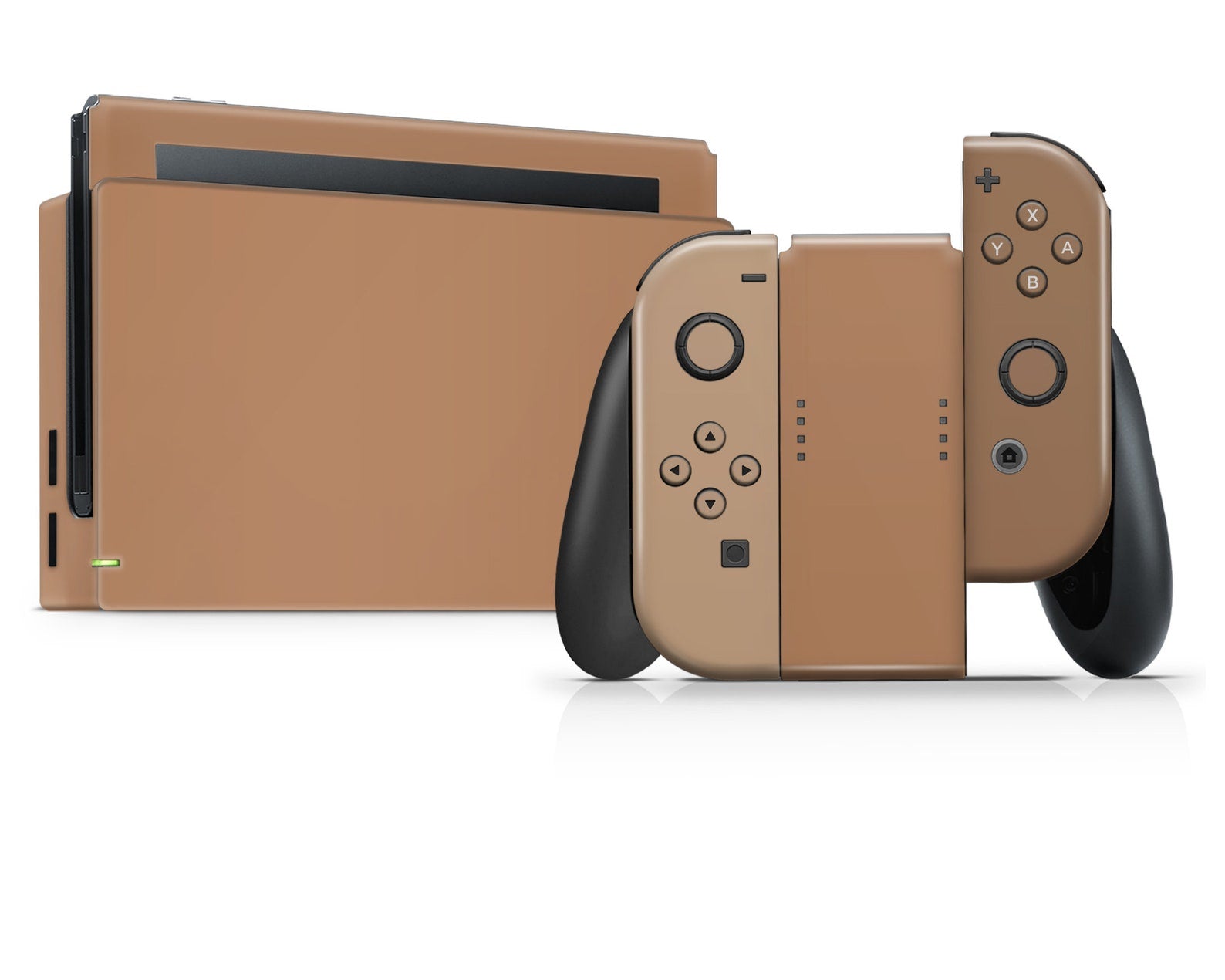 Lux Skins Nintendo Switch Caramel Macchiato Classic no logo Skins - Solid Colours Colour Blocking Skin