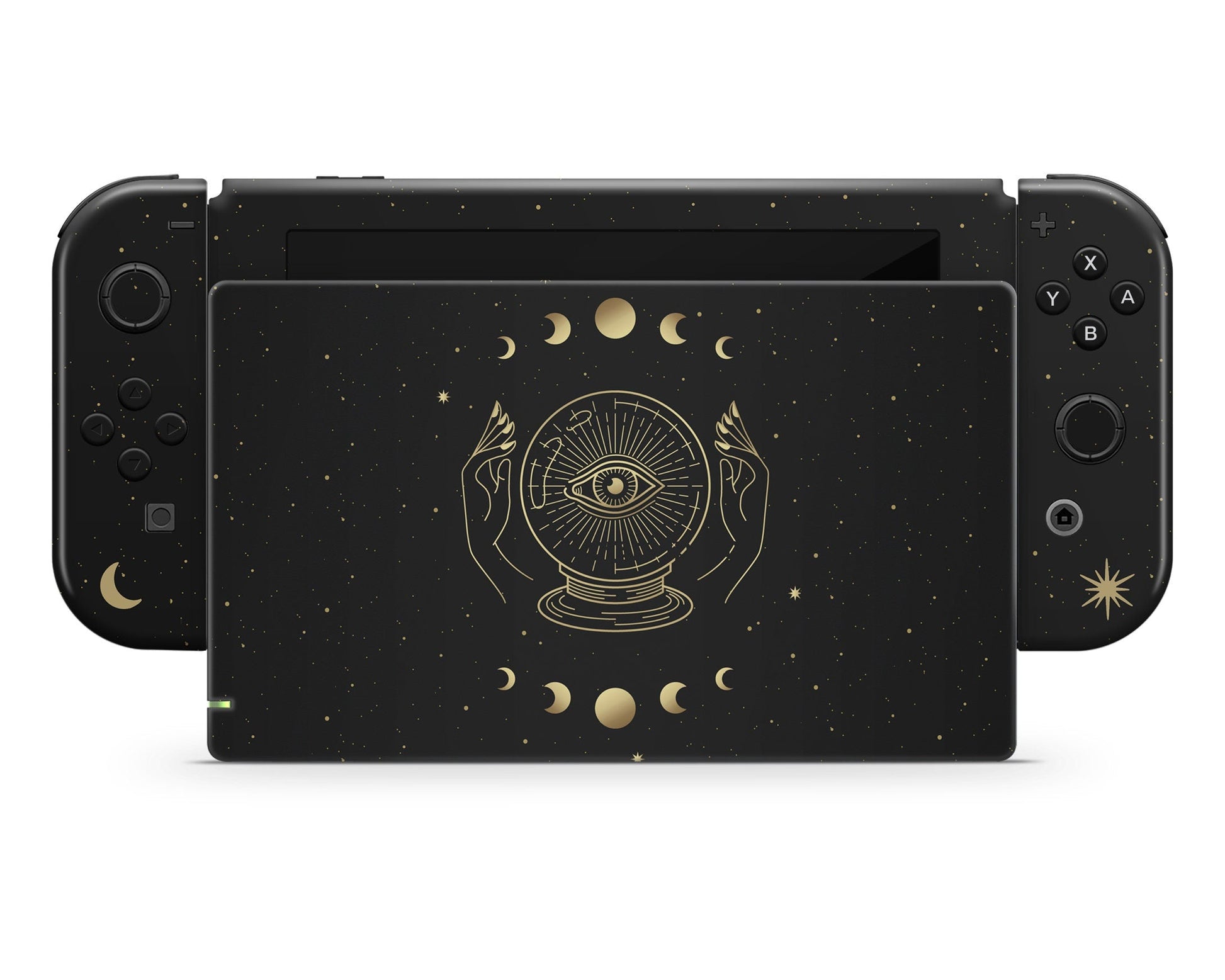 Lux Skins Nintendo Switch Crystal Ball All Seeing Eye Tarot Card Full Set Skins - Pattern Abstract Skin