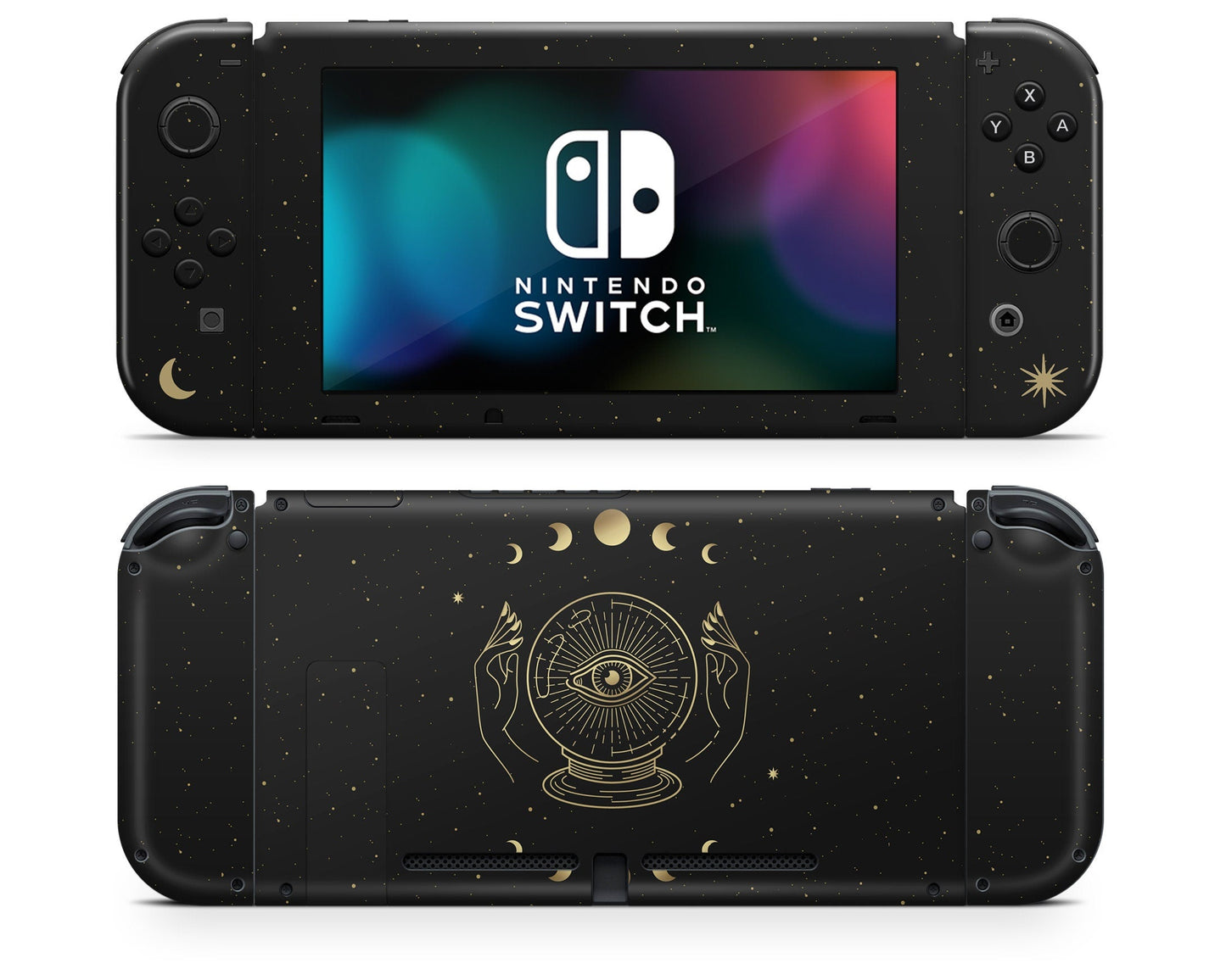 Lux Skins Nintendo Switch Crystal Ball All Seeing Eye Tarot Card Full Set Skins - Pattern Abstract Skin