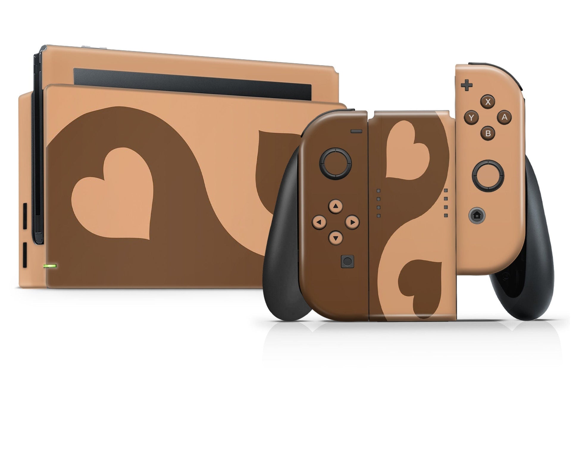 Lux Skins Nintendo Switch Yin Yang Chocolate Hearts Classic no logo Skins - Pattern Abstract Skin