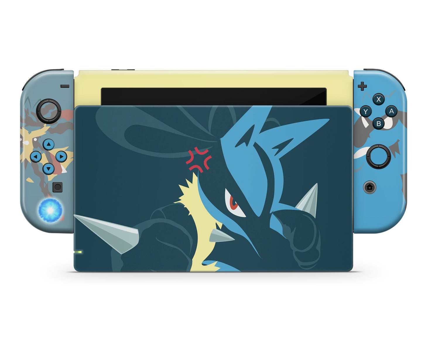 Lux Skins Nintendo Switch Pokemon Lucario Full Set Skins - Pop culture Pokemon Skin