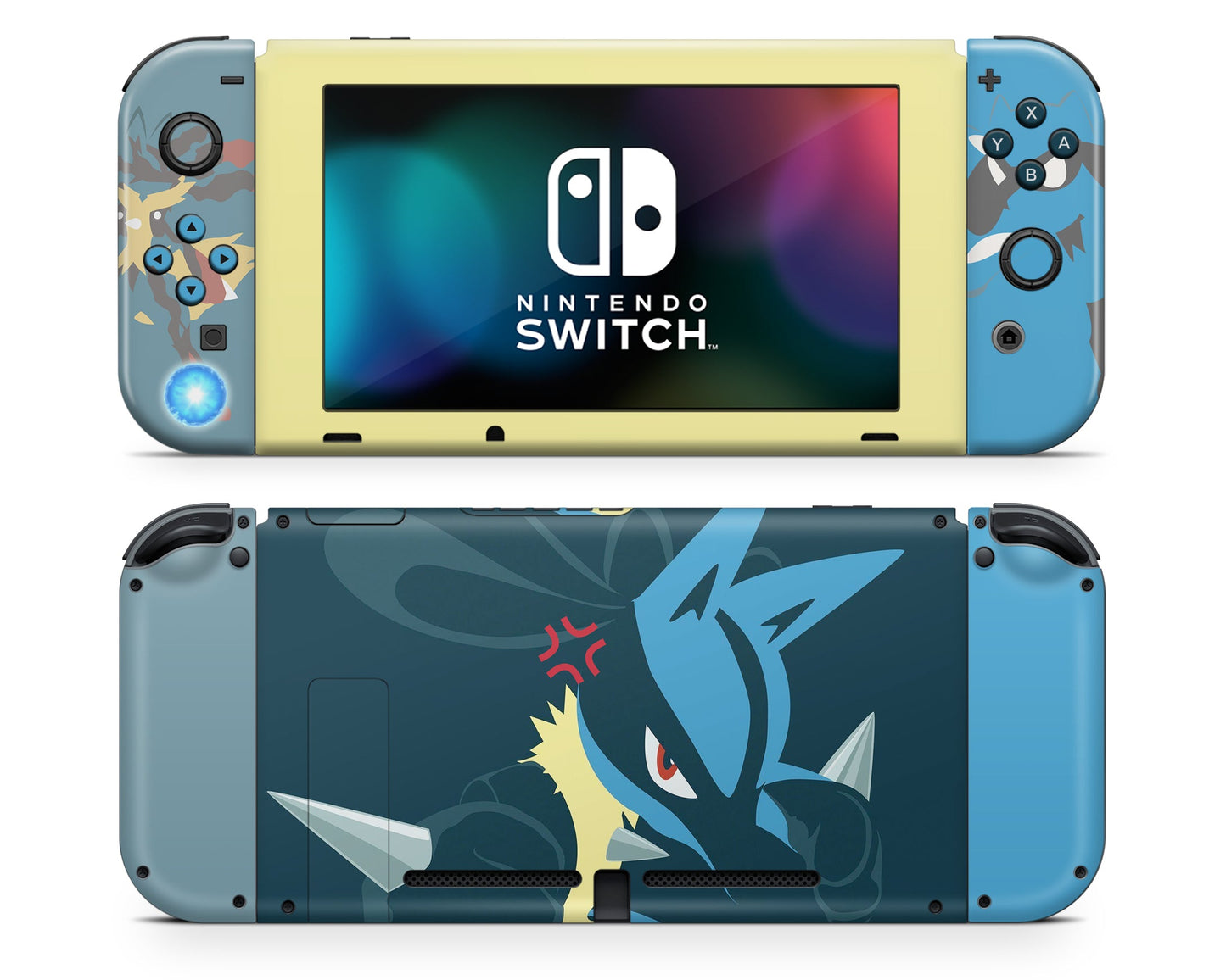 Lux Skins Nintendo Switch Pokemon Lucario Full Set Skins - Pop culture Pokemon Skin