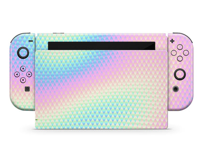 Lux Skins Nintendo Switch Holographic Diamond Classic no logo Skins - Pattern  Skin