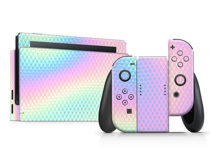 Holographic Diamond Nintendo Switch Skin