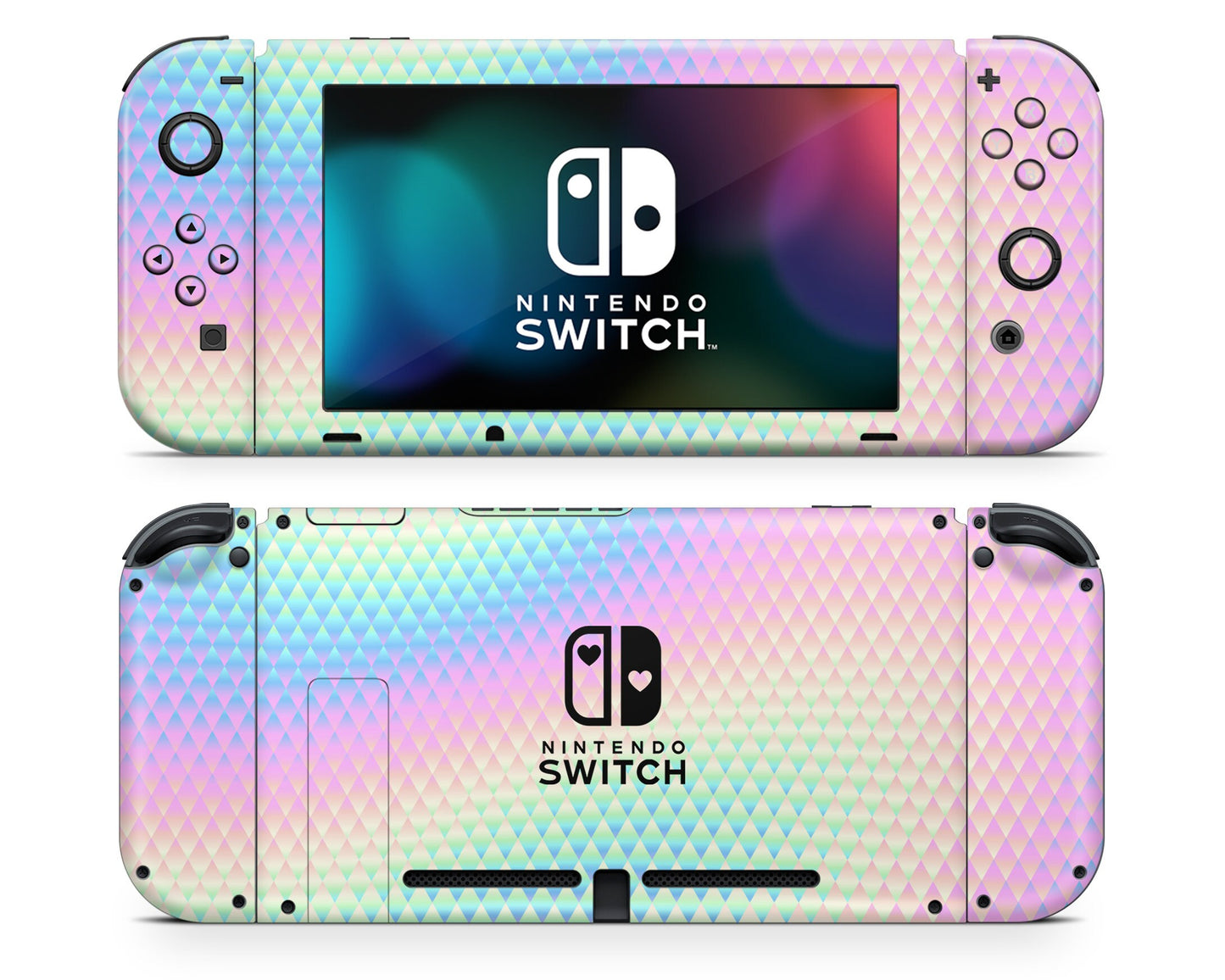 Holographic Diamond Nintendo Switch Skin