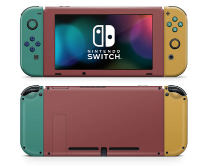 Retro Fearless Color Blocking Nintendo Switch Skin